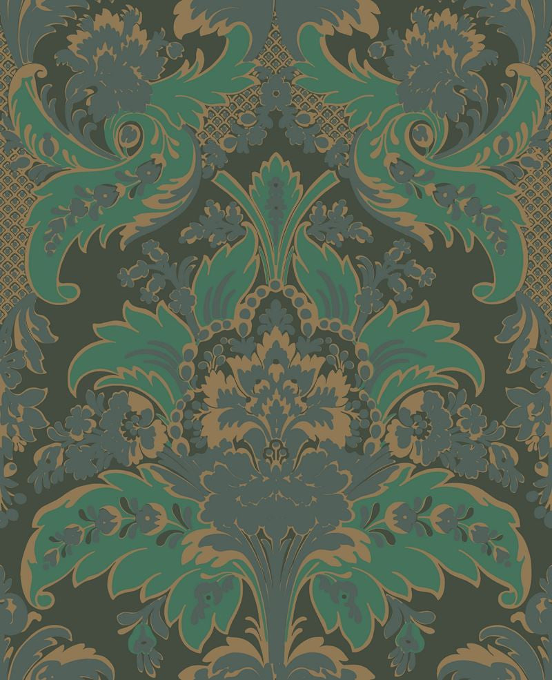 Cole & Son Wallpaper 94/5028.CS Aldwych Green and Gold