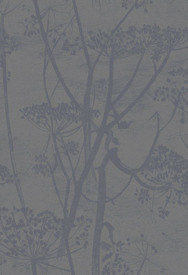 Cole & Son Wallpaper 95/9050.CS Cow Parsley Gilver/Black