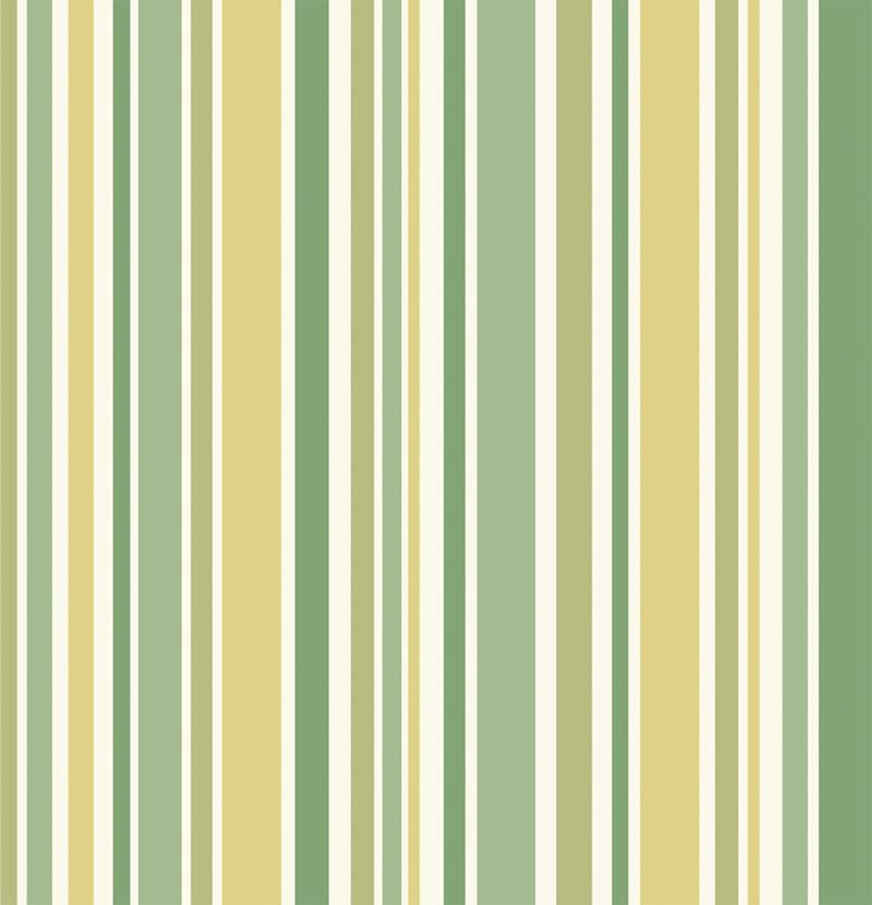 Cole & Son Wallpaper 96/2010.CS Jubilee Stripe Green & Whit