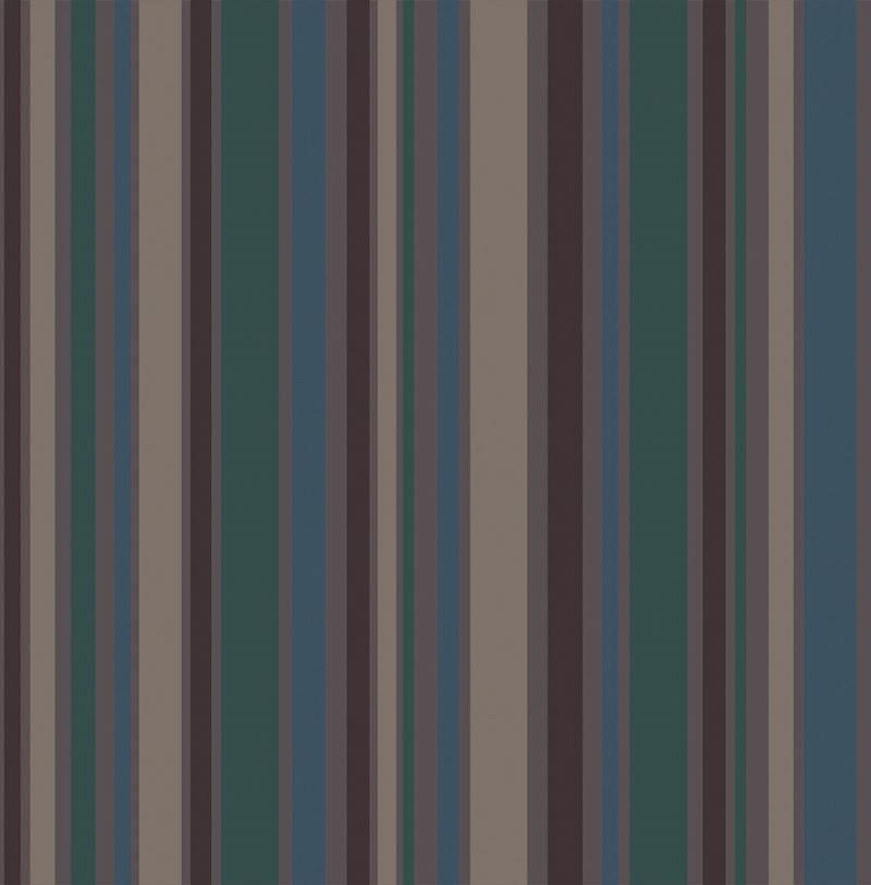 Cole & Son Wallpaper 96/2011.CS Jubilee Stripe Teal/Bk/Glvr