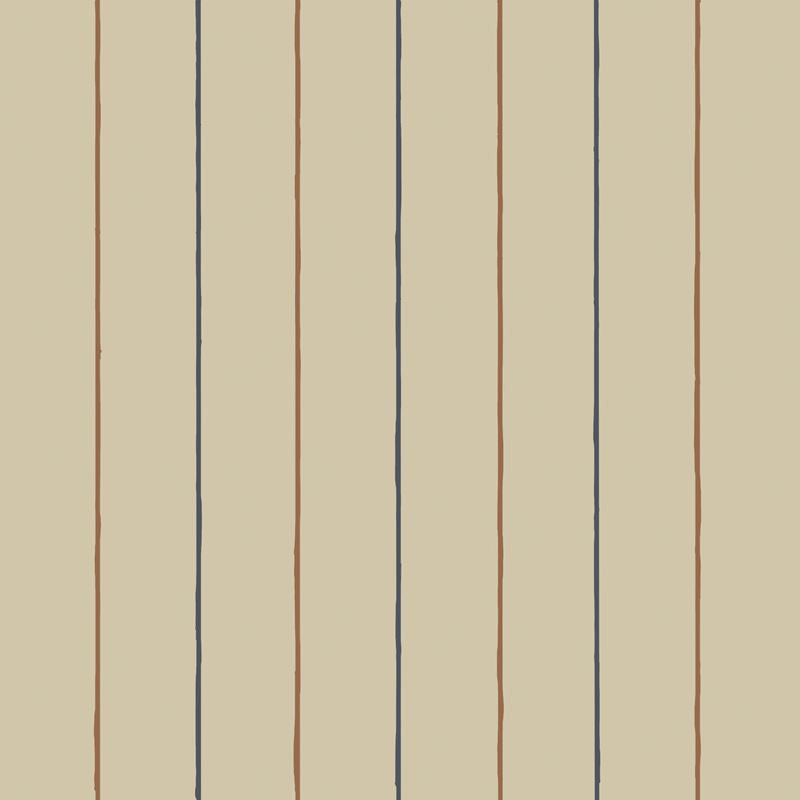 Cole & Son Wallpaper 96/3016.CS Epsom Stripe Sand/Blk/Gld