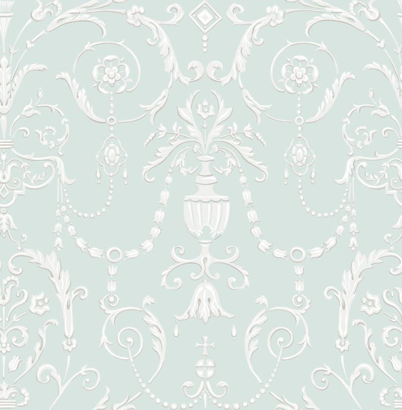 Cole & Son Wallpaper 98/12052.CS Regalia Duck Egg Blu