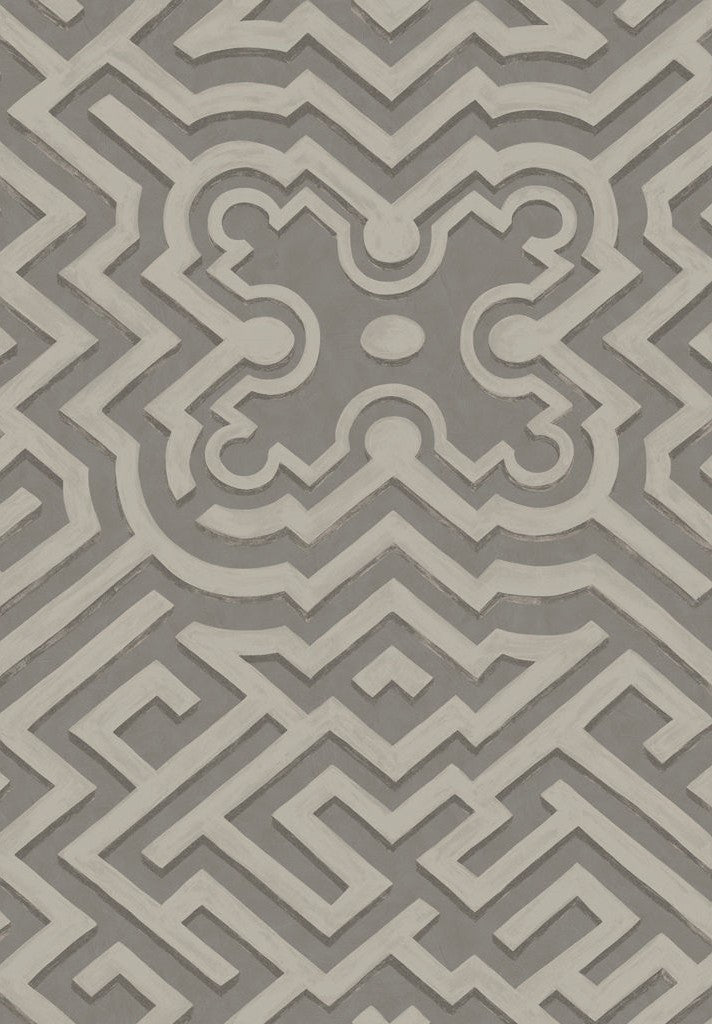 Cole & Son Wallpaper 98/14056.CS Palace Maze Dark Linen/Gilver