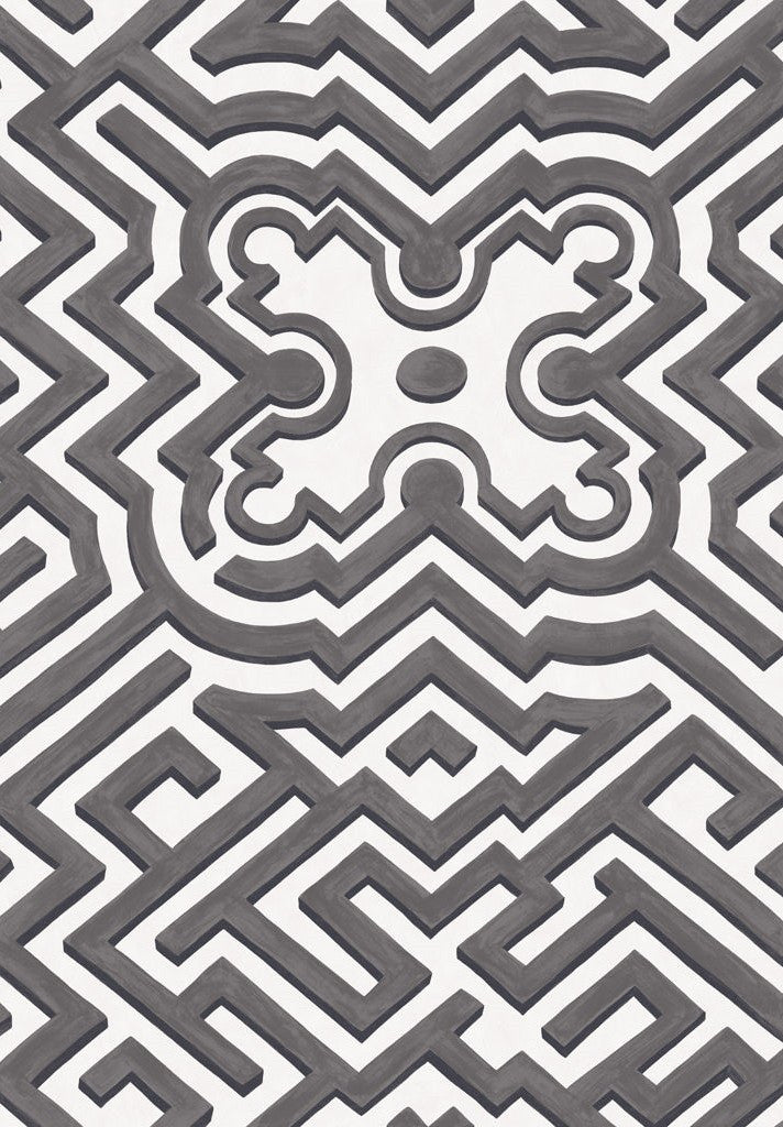 Cole & Son Wallpaper 98/14057.CS Palace Maze Black/White