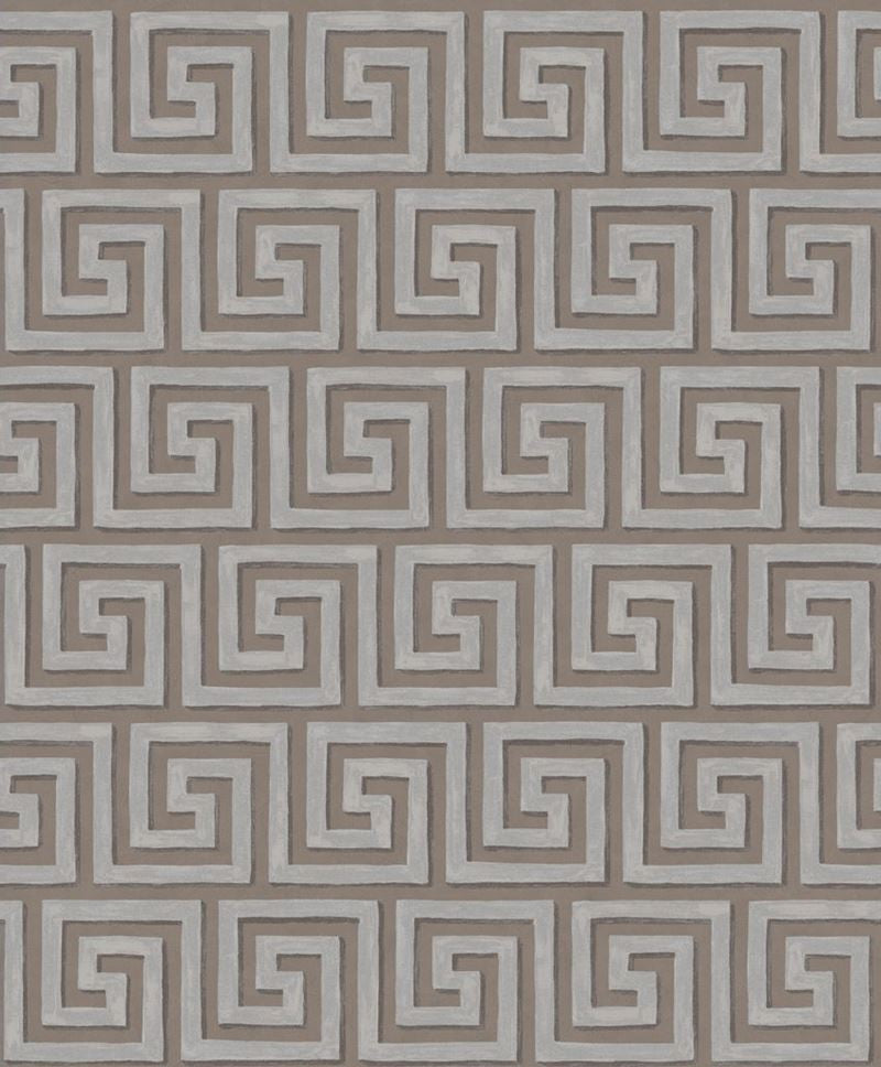 Cole & Son Wallpaper 98/5022.CS Queens Key Dark Linen/Sil