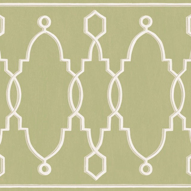 Cole & Son Wallpaper 99/3012.CS Parterre Border Leaf Green