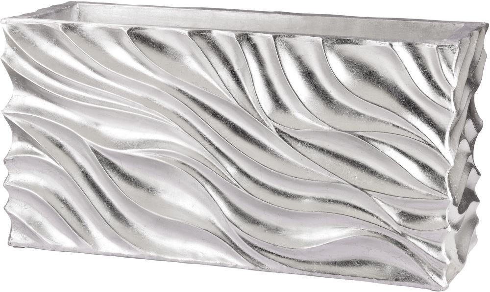 Swirl Table Planter - Silver Leaf