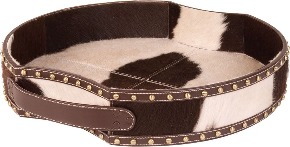 Holstein Faux Pony Tray