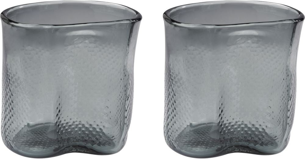 Grey Fish Net Glass Vase