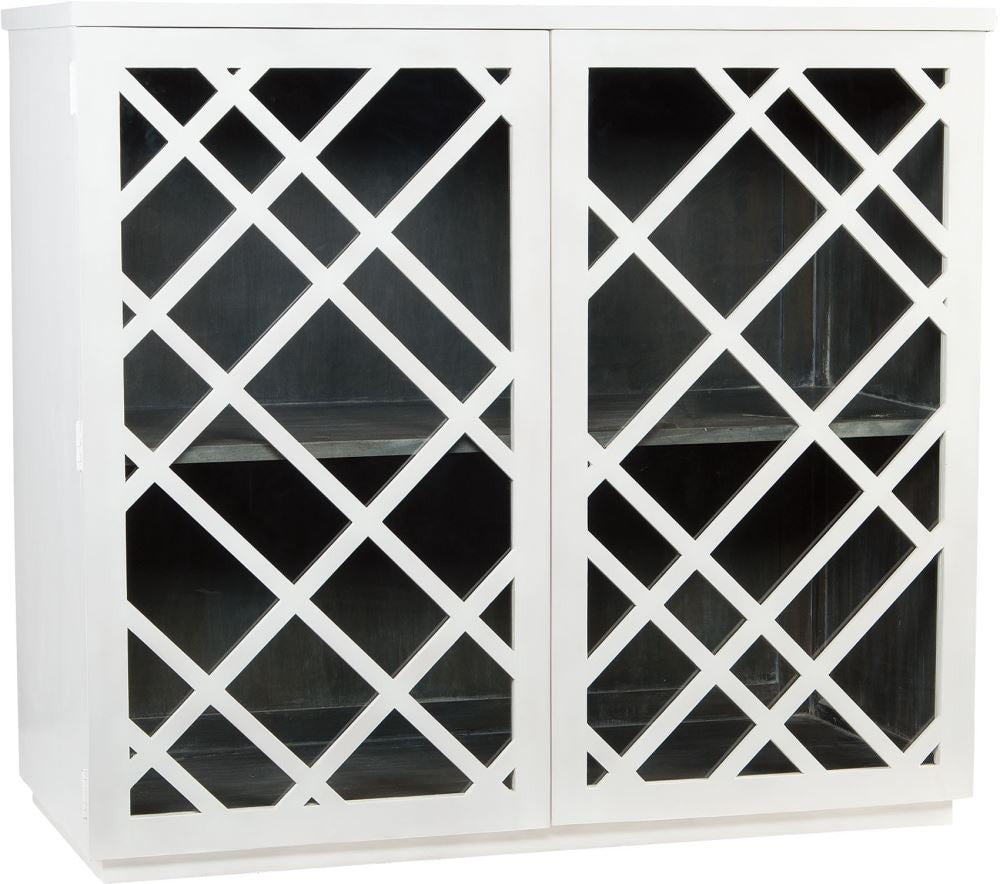 Plaid Bar Cabinet