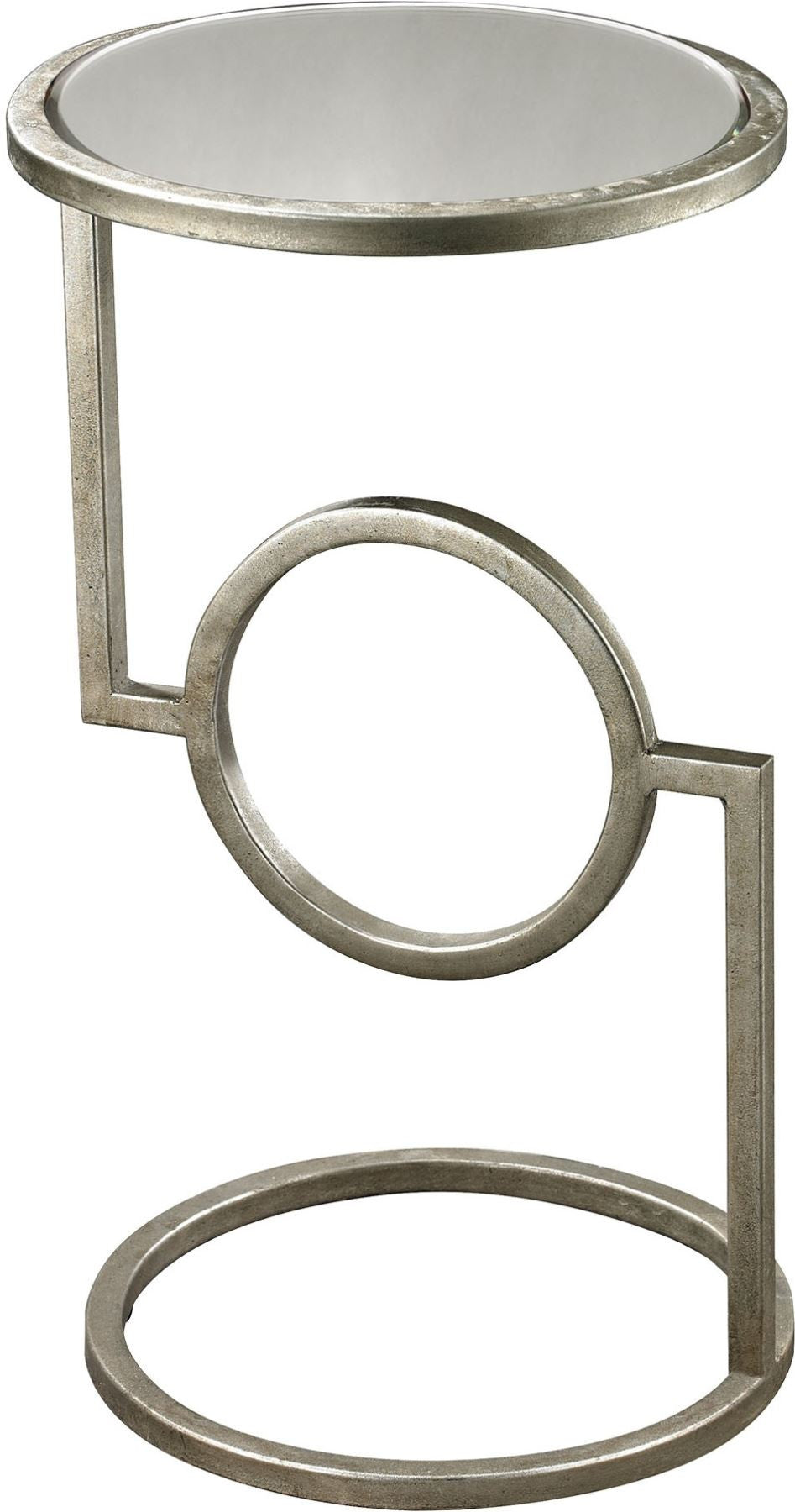 Mirrored Top Hurricane Side Table