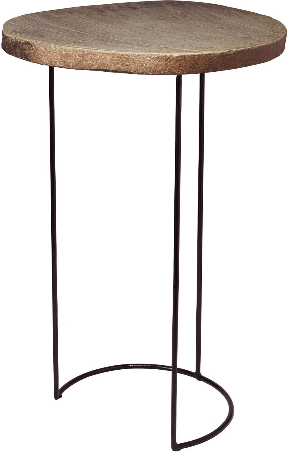 Stone Slab & Wire Frame Table