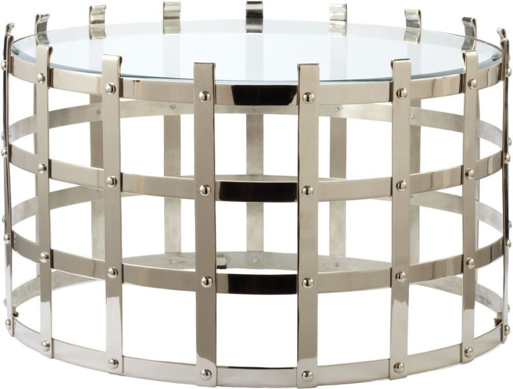 Metal Strap Coffee Table