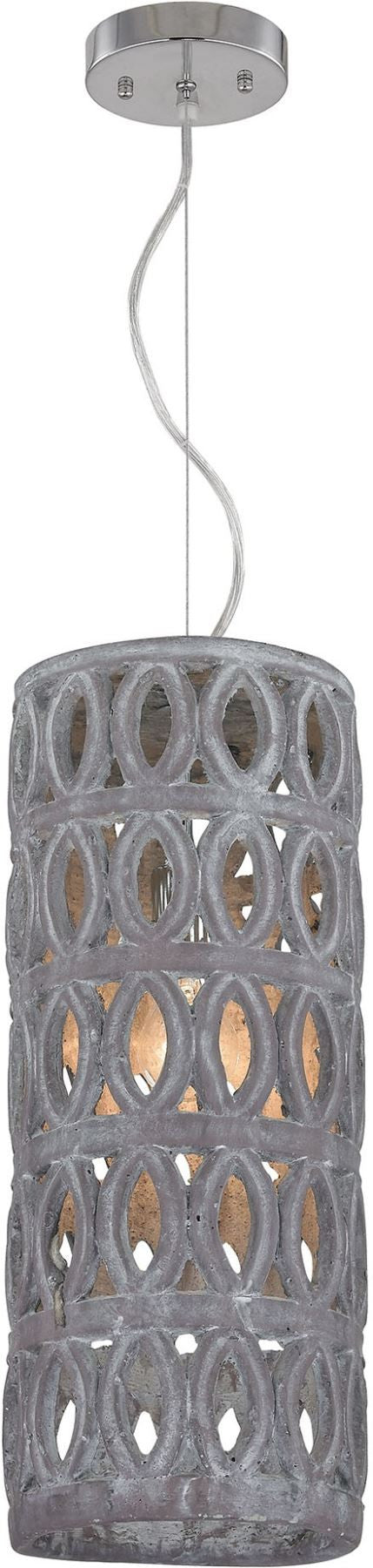Large Pierced Grey Antique Lantern