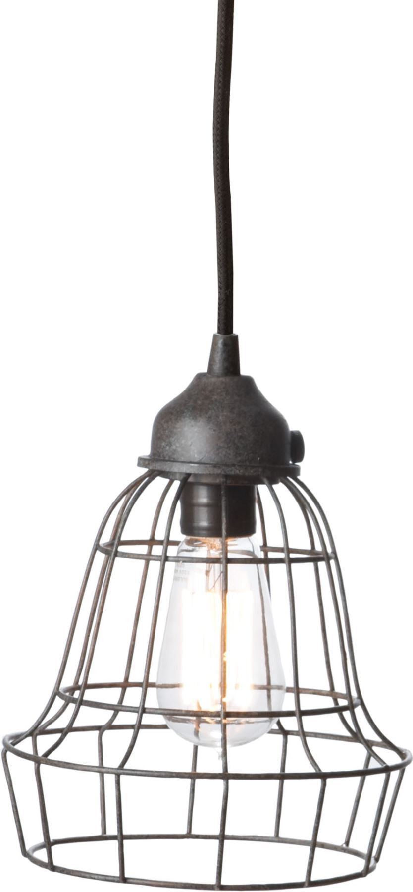 Wire Barrel Pendant Light