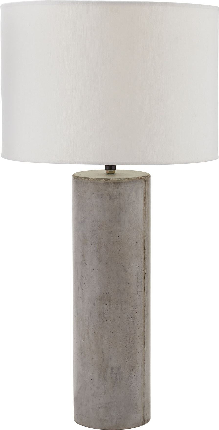 Grey Wax Cubix Round Lamp