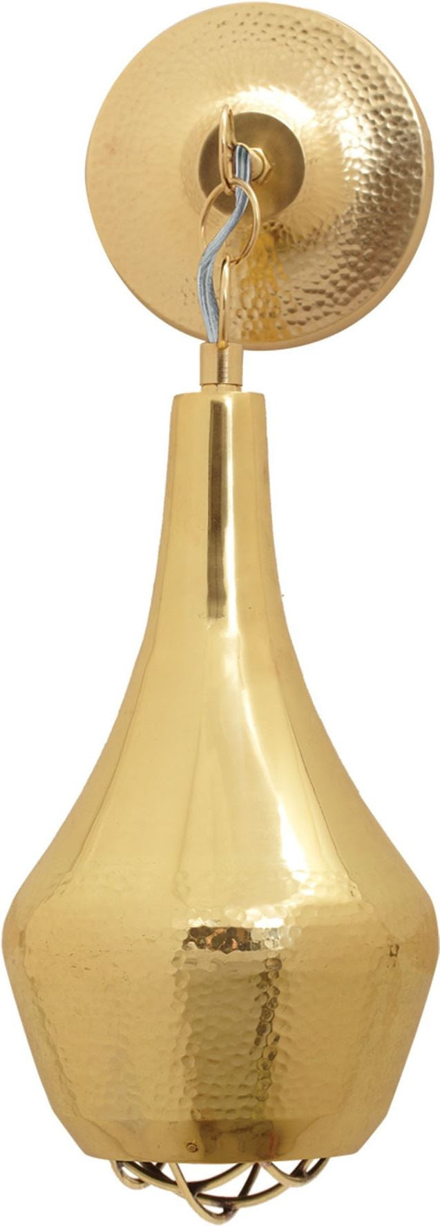 Gold Hammered Wall Sconce