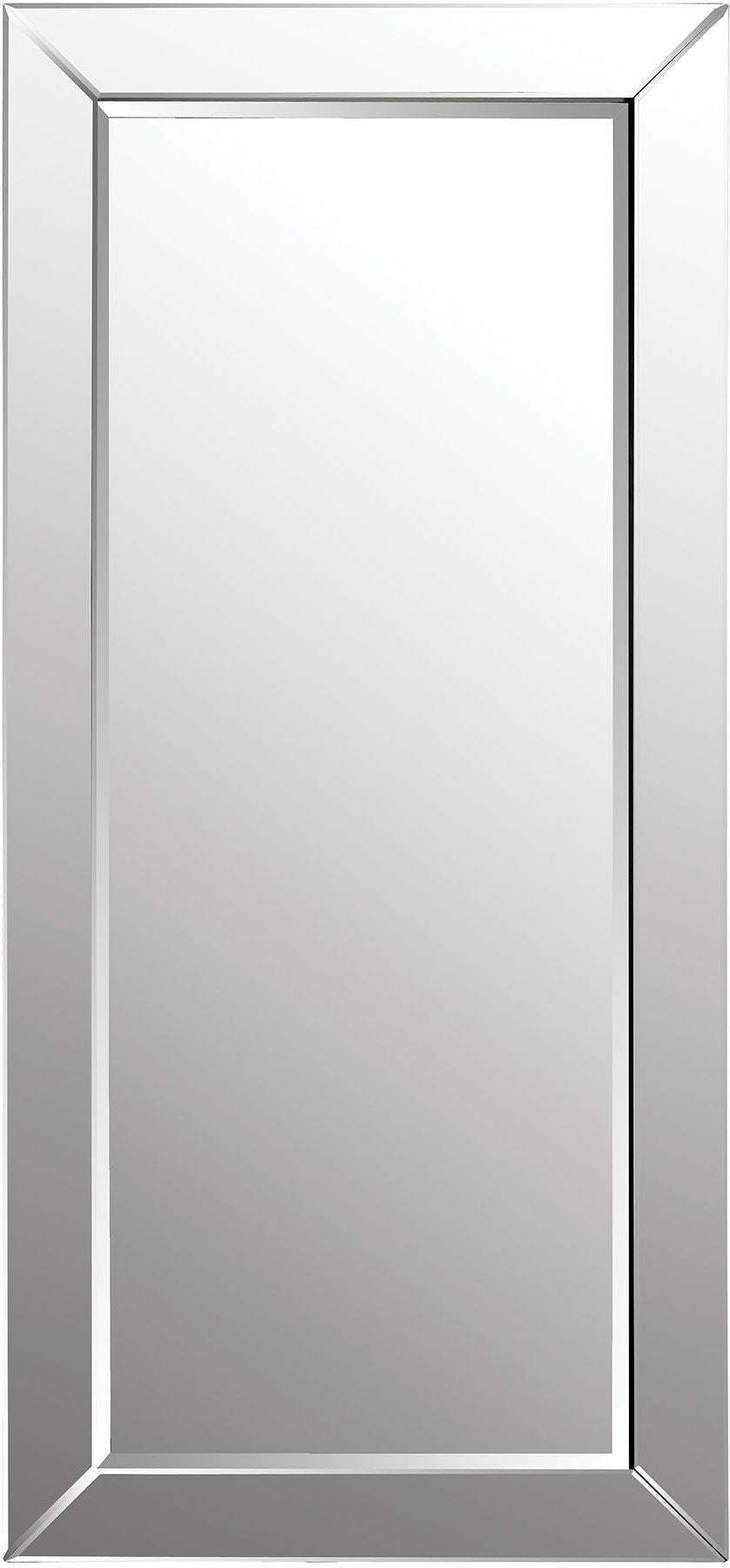 Glass Framed Floor Leaning Mirror