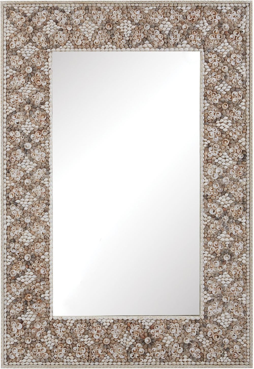 Cross Hatch Shell Mirror