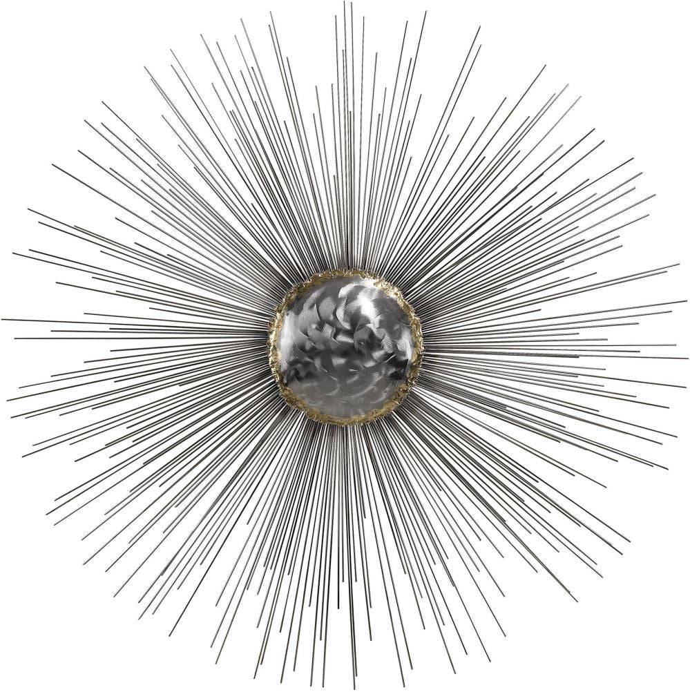 Silver Sun Metal Wall Décor
