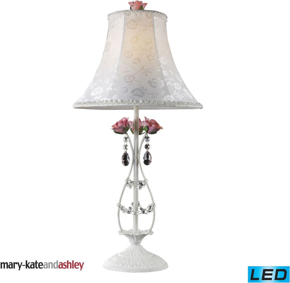 Mary-Kate and Ashley Rosavita Led Table Lamp In White and Pink