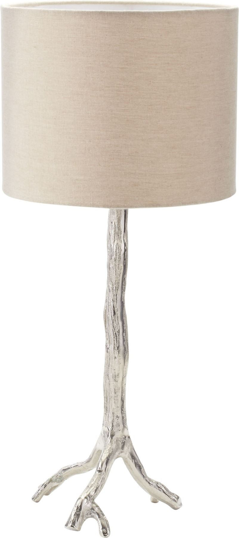 Tree Branch Table Lamp In Nickel