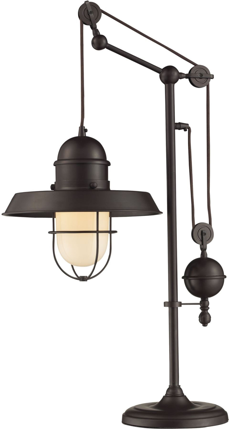 Farmhouse Table Lamp In Oiled Bronze