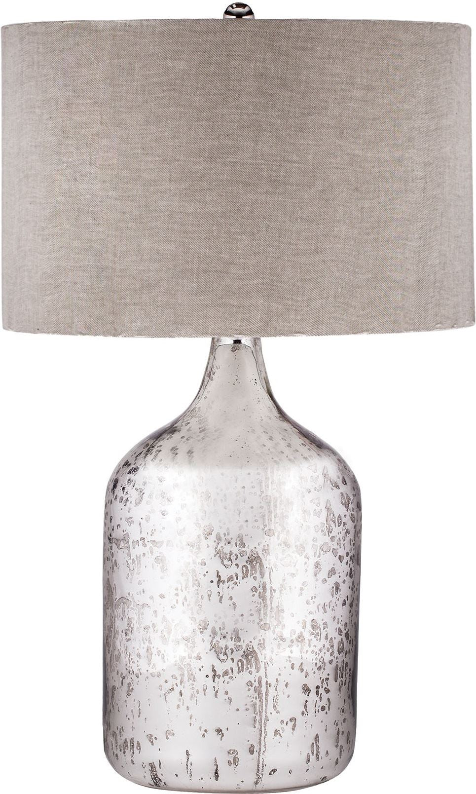 Tapered Mercury Glass Jug Lamp
