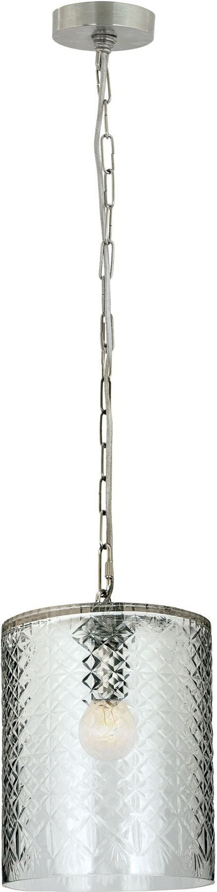 Diamond Cut Glass Pendant