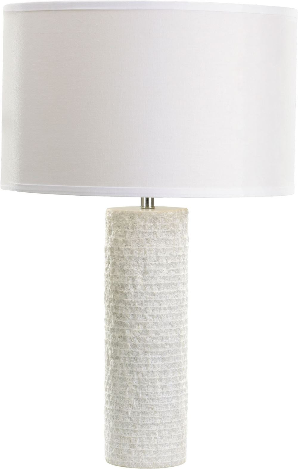 Rough Round Marble Table Lamp