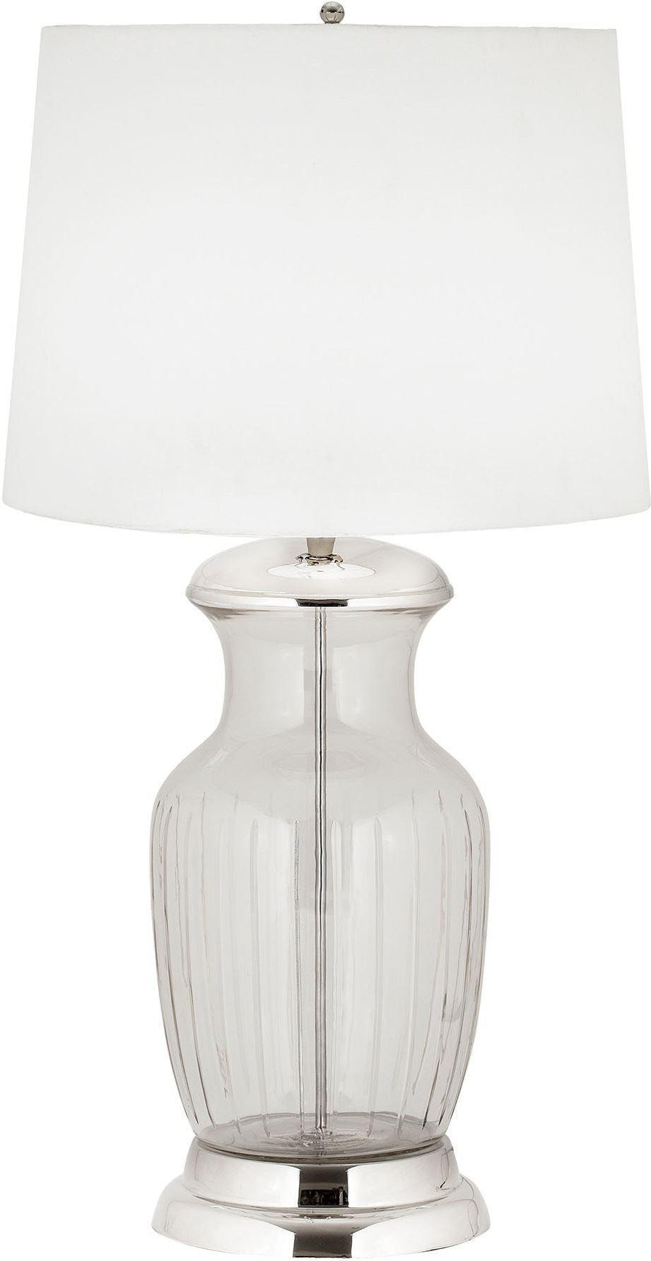 Massive Glass Urn Table Lamp