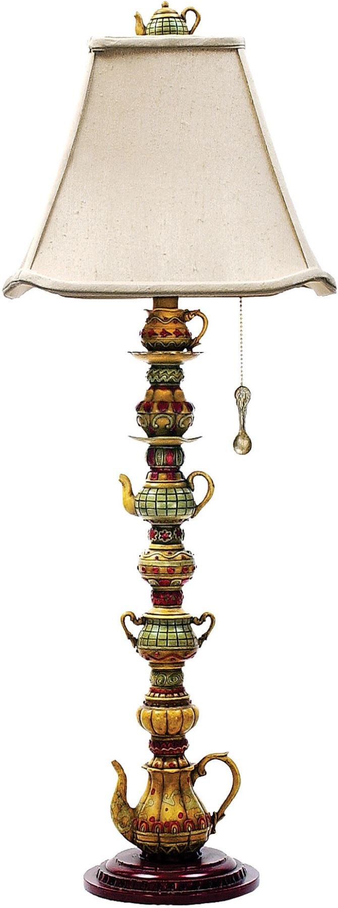 Tea Service Candlestick Lamp In Burwell Finish