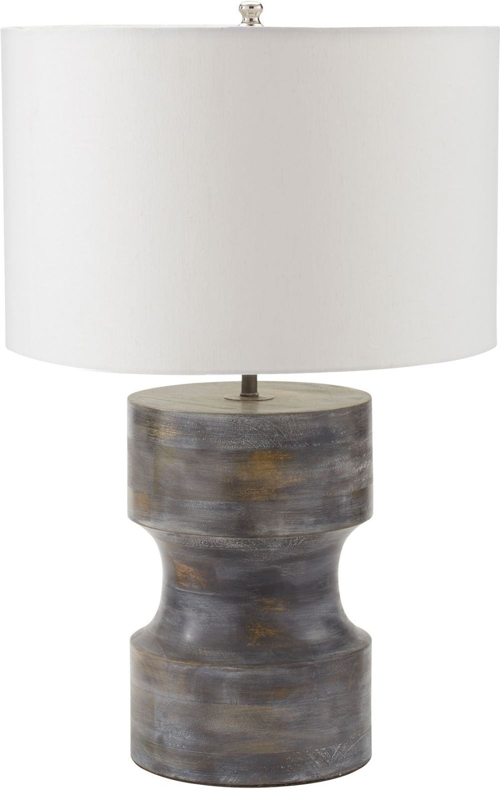 Dumbell Table Lamp In Grey