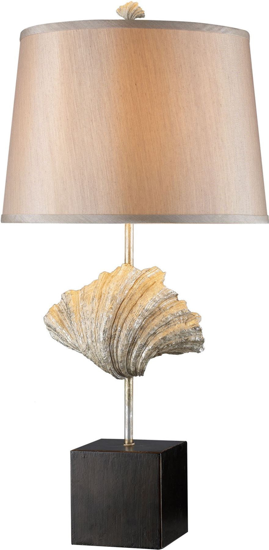 Edgewater Table Lamp In Oyster Shell and Dark Bronze