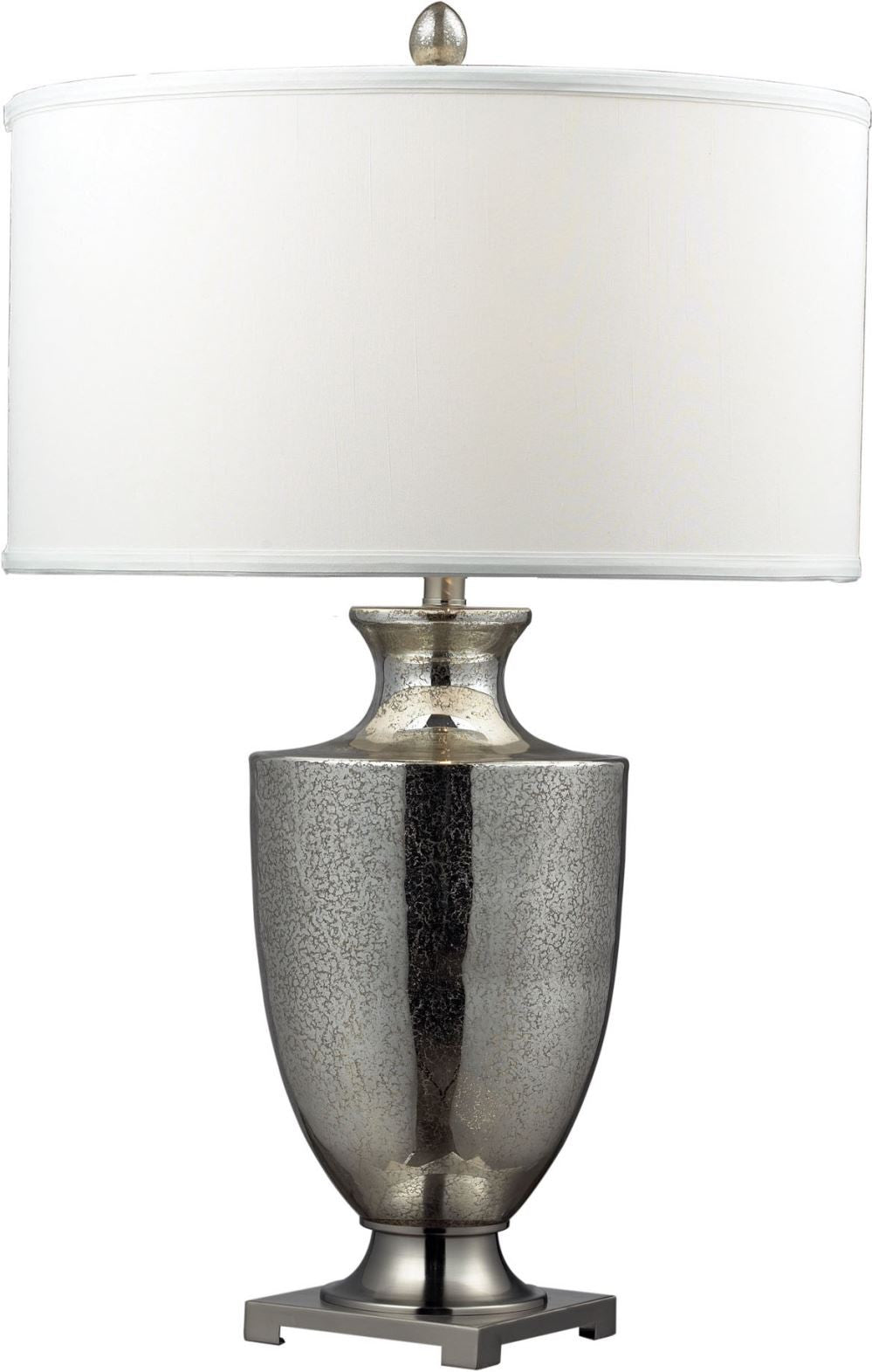 Langham Table In Antique Mercury Glass and Polished Chrome