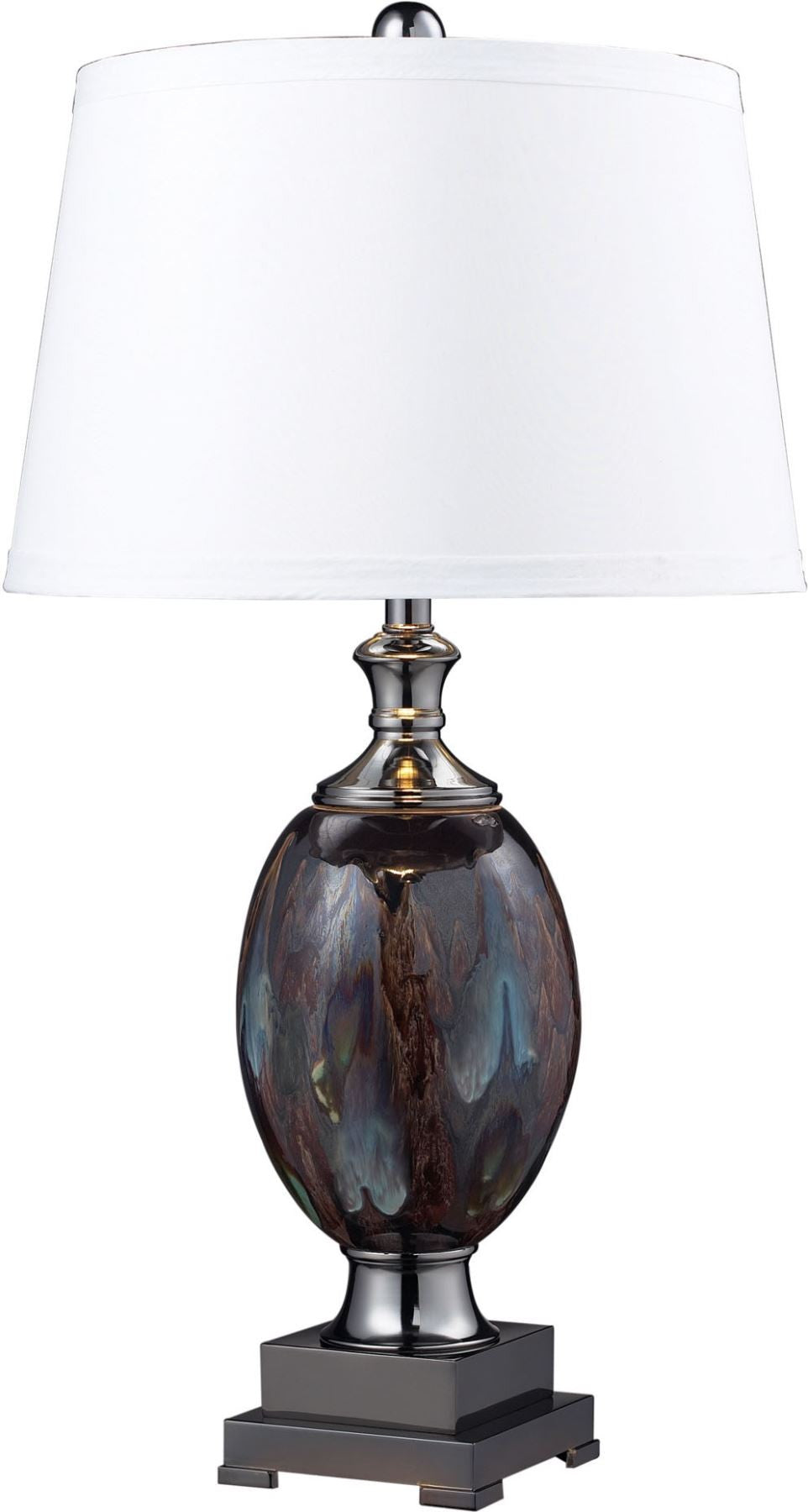 Annan Table Lamp In Galaxy and Black Nickel