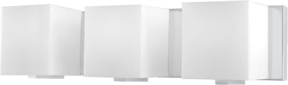 Borg 3 Light Vanity In Chrome and White Opal Glass