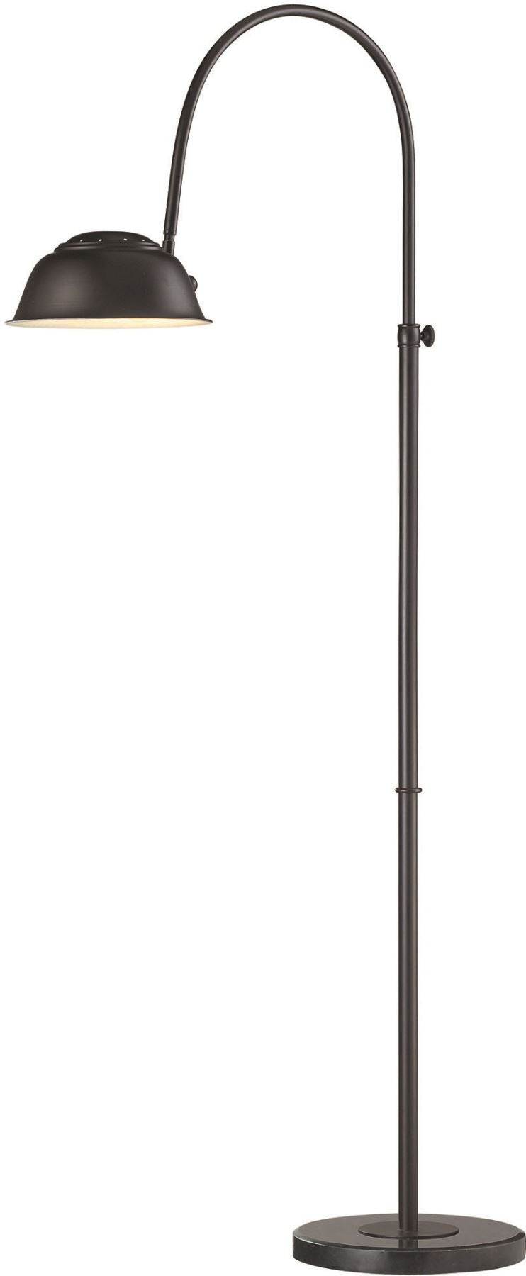 Merriston Floor Lamp In Oil Rubbed Bronze With Marble Base