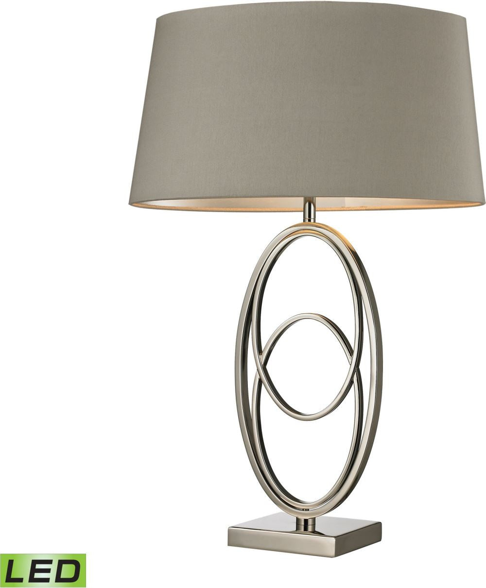 Hanoverville Led Table Lamp In Polished Nickel