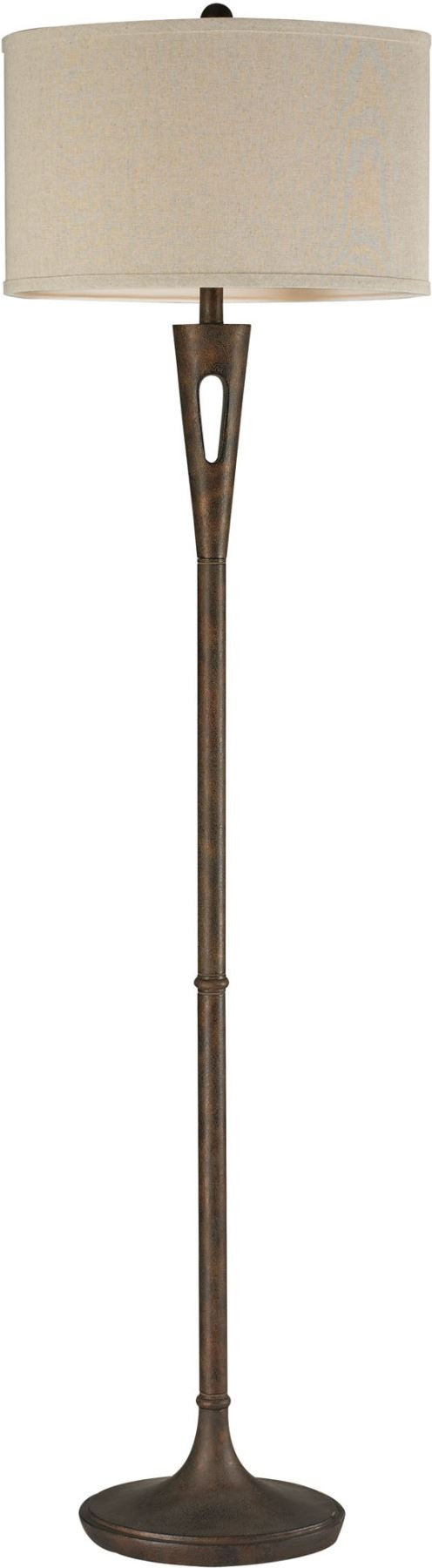 Martcliff Floor Lamp In Burnished Bronze