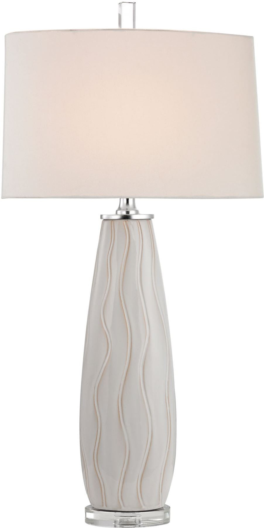 Andover Ceramic Table Lamp In Washington White