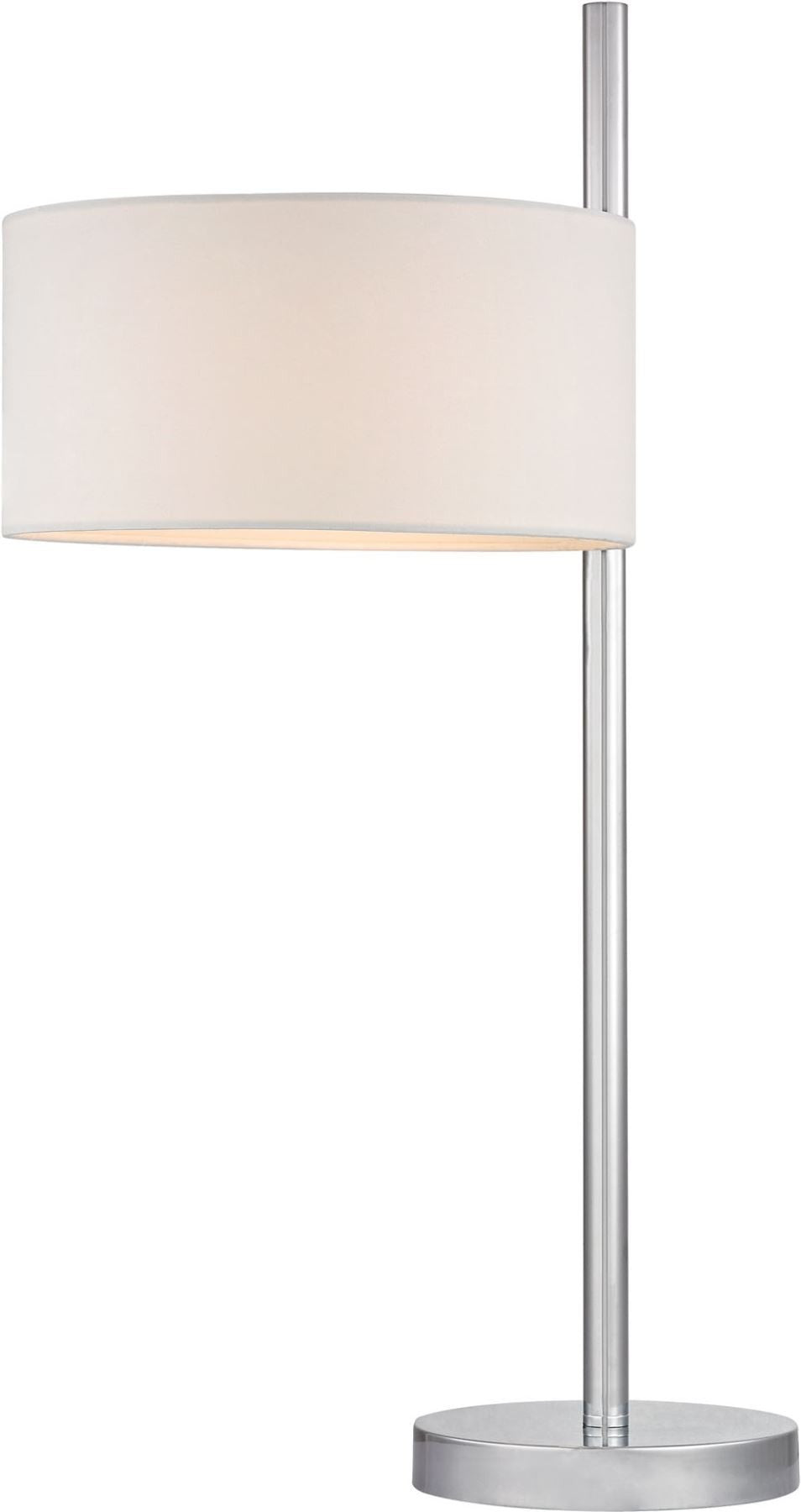 Attwood Table Lamp In Polished Nickel