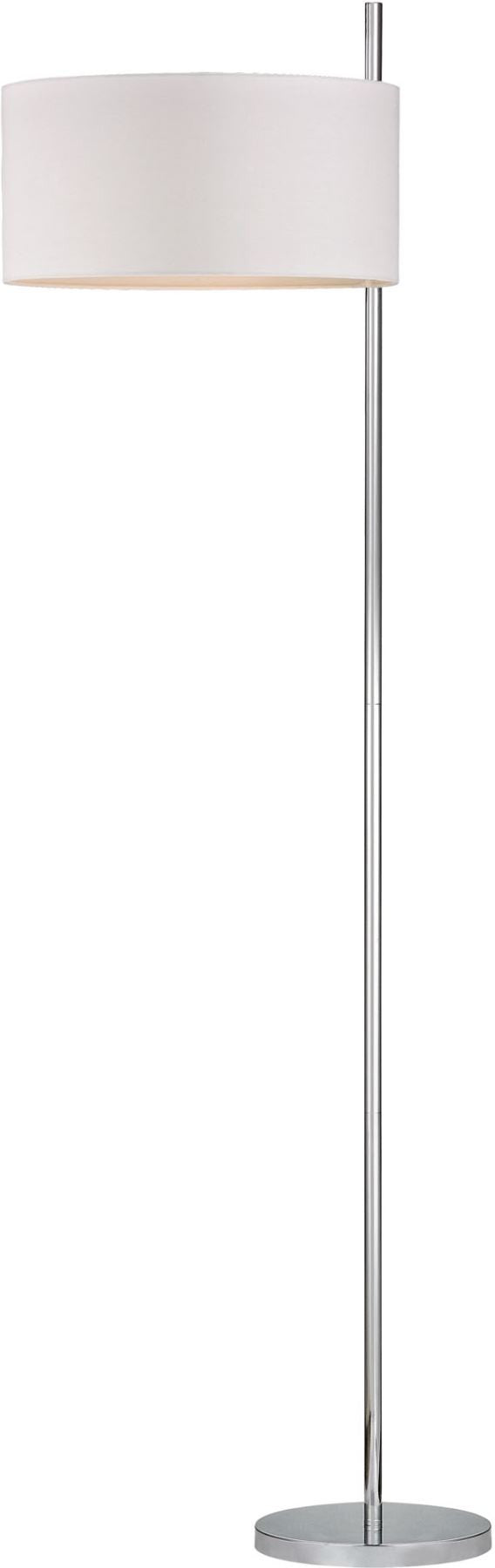 Attwood Floor Lamp In Polished Nickel