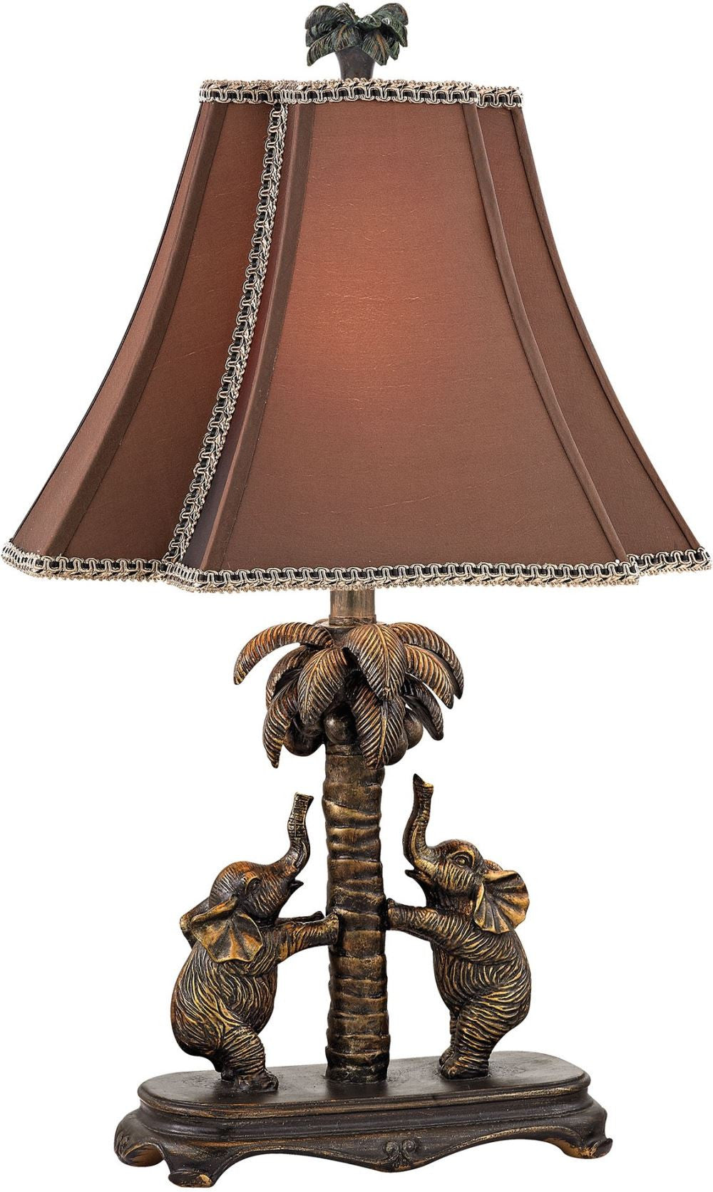 Adamslane Elephant Table Lamp In Bronze