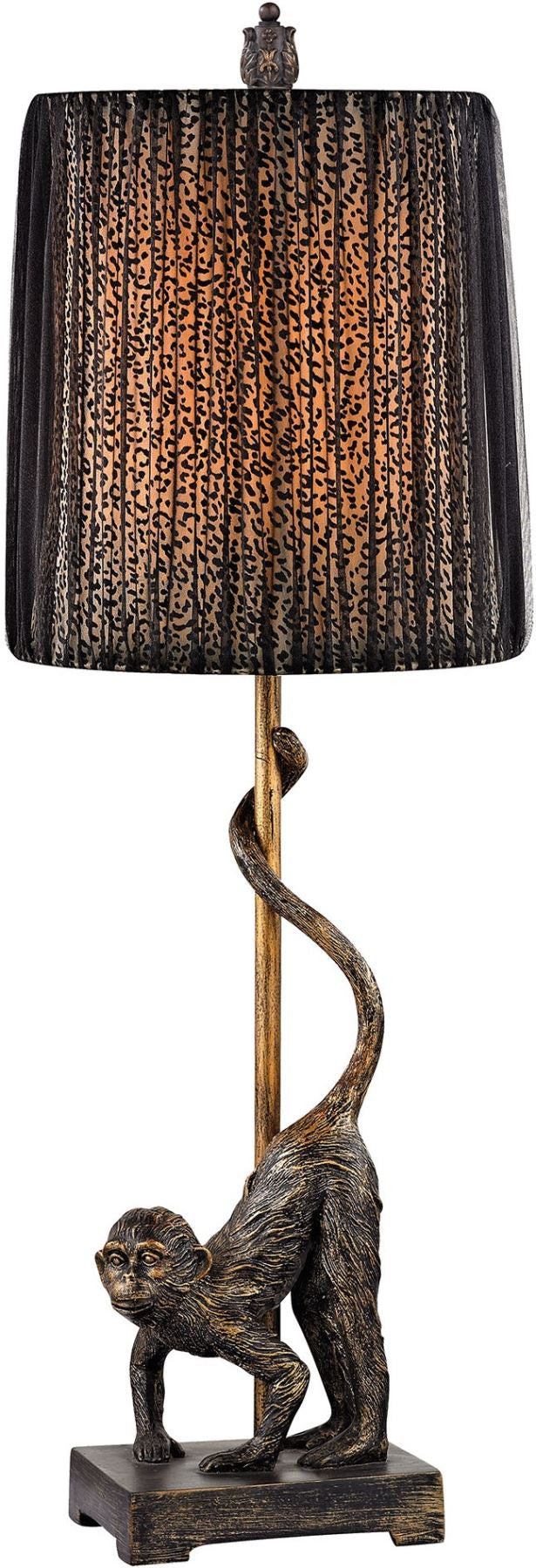 Aston Monkey Table Lamp In Bronze