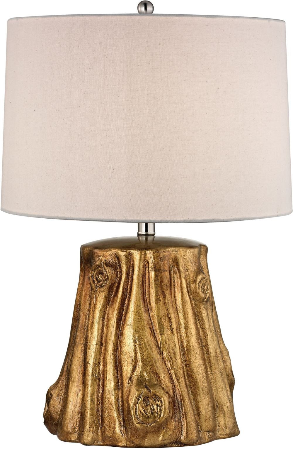 Solihul Tree Trunk Table Lamp In Antique Gold