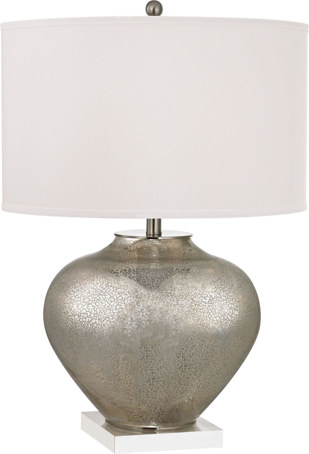 Edenbridge Antique Mercury Glass Table Lamp With Led Nightlight