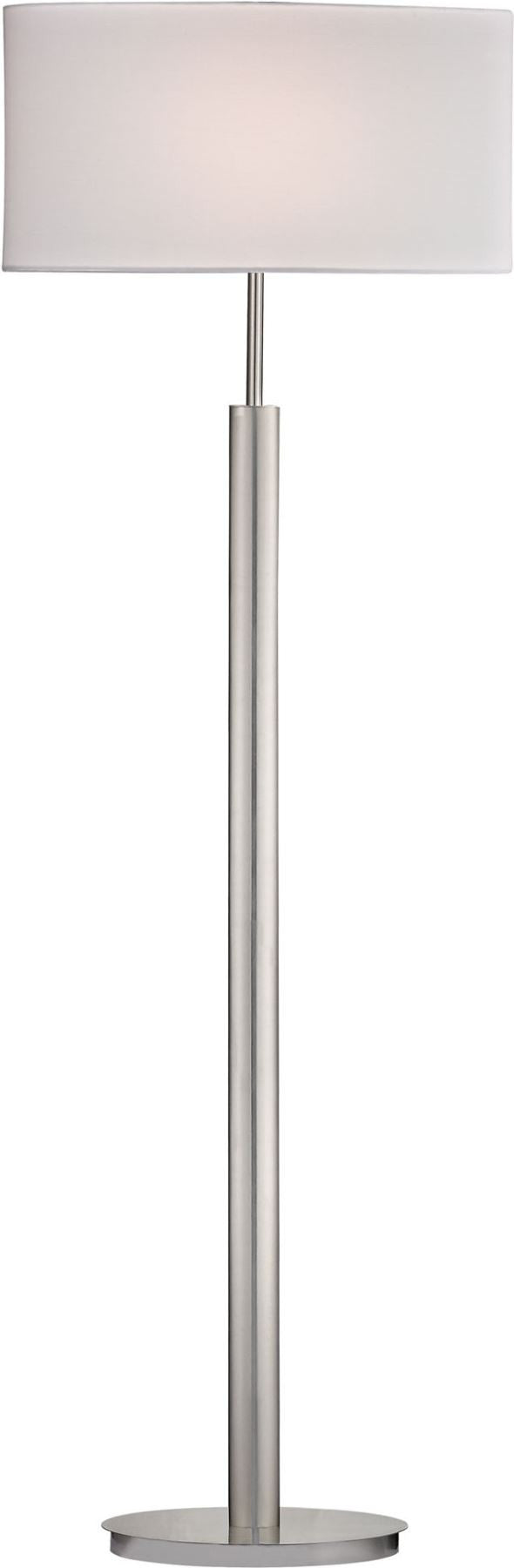 Port Elizabeth Floor Lamp In Satin Nickel