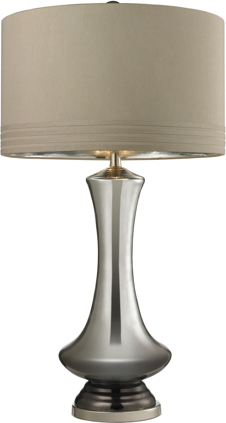 Tie Dye Table Lamp In Silver Mercury and Bronze