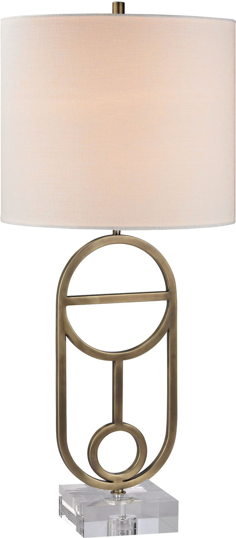 Gold Ryan Table Lamp In Antique Brass
